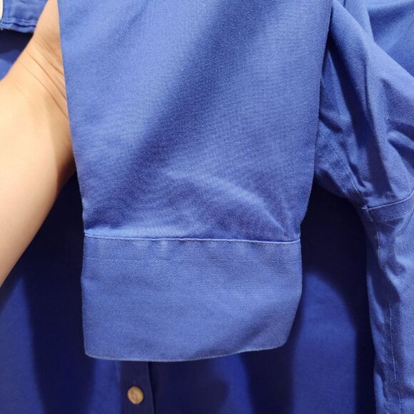 Hudson Room Shirt Men's Size 16 Blue Long Sleeve Classic Button Down 100% Cotton - Picture 2 of 11
